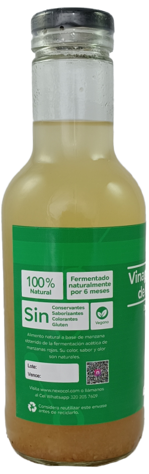 Vinagre de Sidra de manzana con la madre