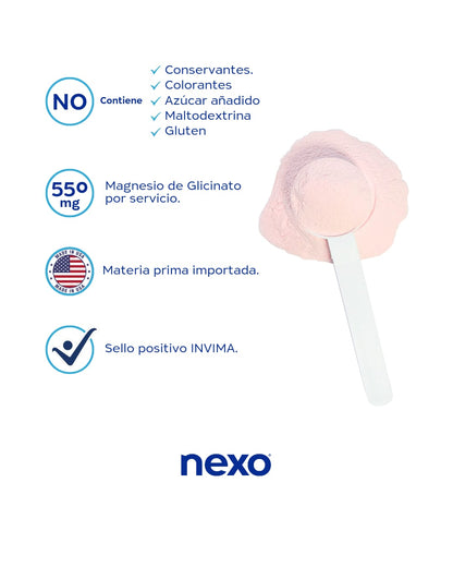 Glicinato de magnesio en polvo 150g nexo